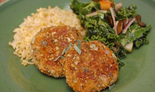 savory sage and pumpkin patties